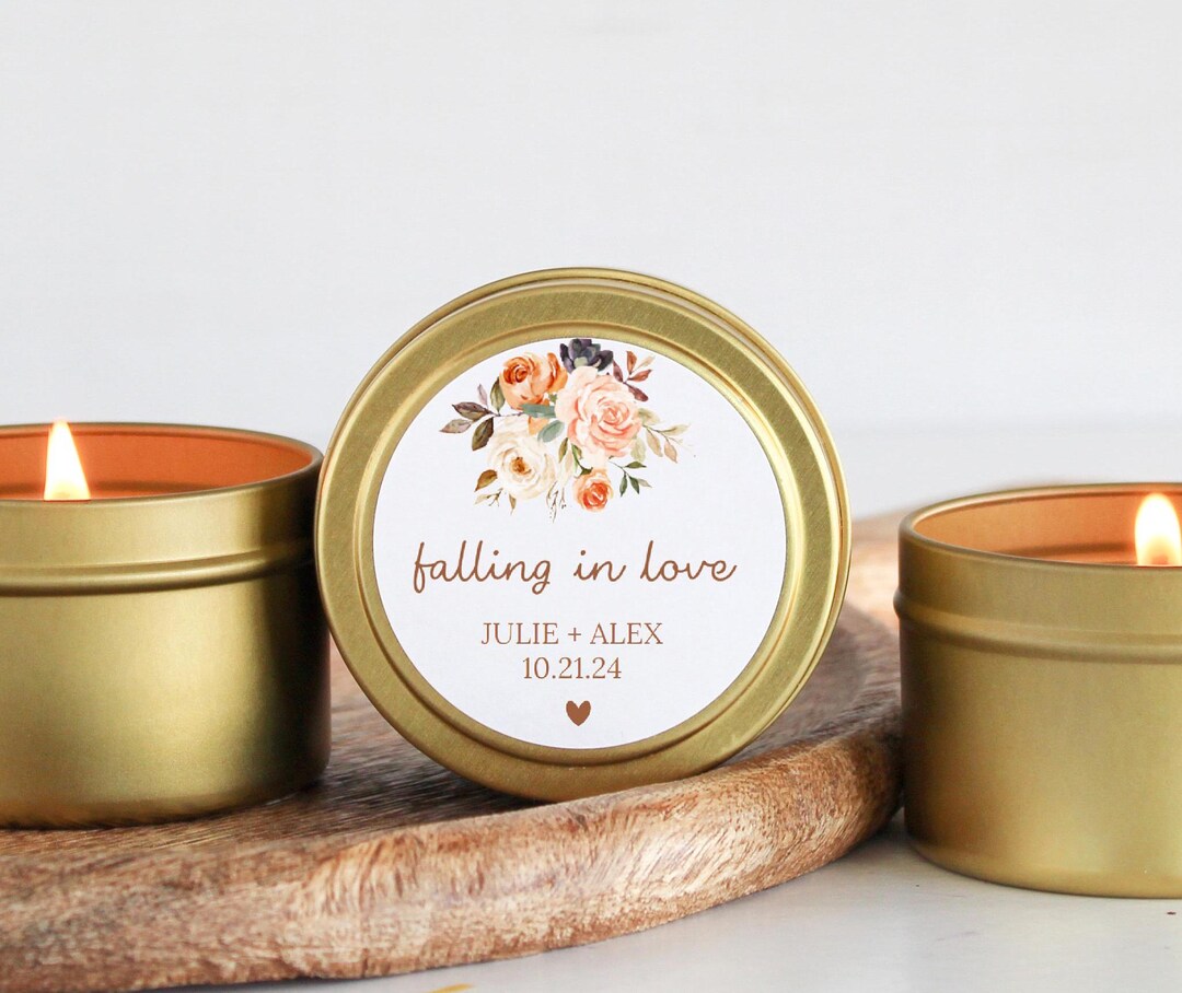 Bulk Wedding Favors for Guests / Set of 10 Candle Favors / Falling in ...