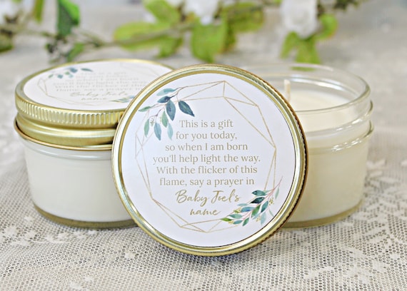 Baby shower candle favors deals