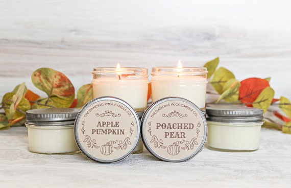 Pick Four 4 oz. Soy Candle Tins | Bulk Soy Candles | Scented Soy Candles |  Wedding Favors | Candle Gift Set | Gift Idea | Soy Candles