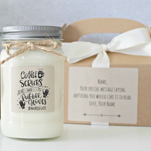 Nurse Gift / Personalized Gift Candle / Nurse Appreciation / Gift for Nurse / Nurse Life / Personalized Candle with box