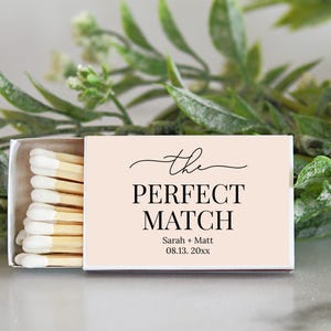 L'association parfaite des allumettes personnalisées / Lot de 10 / Cadeaux de mariage / Cadeaux de réception / Shower nuptiale Cadeaux de fiançailles pour anniversaire image 10