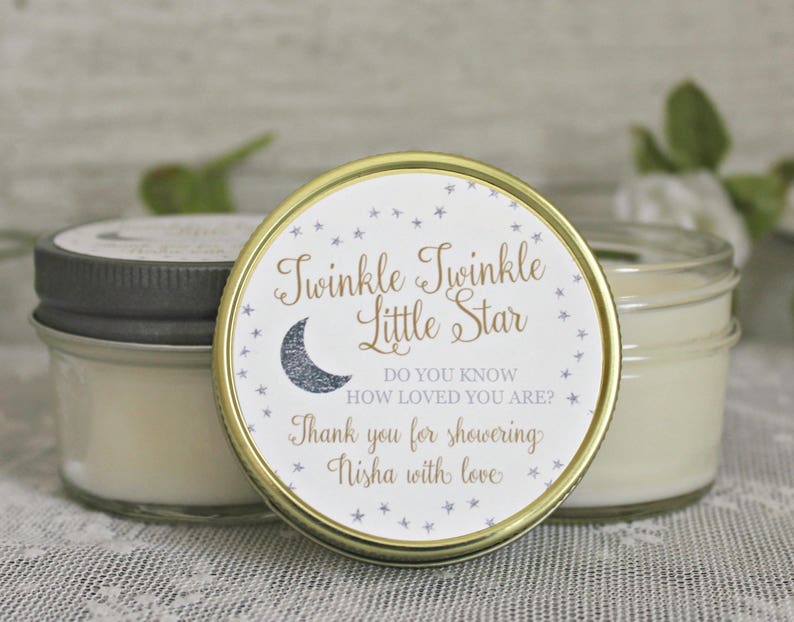 Twinkle Twinkle Little Star Baby Shower Favor / 4 Oz Soy Etsy