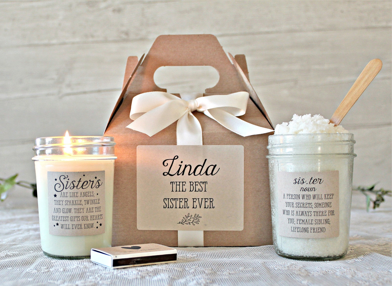 Gift for Sister / Personalized Sister Gift Box / Big Sister Etsy