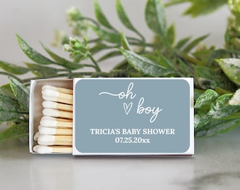 Cerillas para baby shower al por mayor / Juego de 10 / Cerillas personalizadas / Recuerdos para baby shower / Recuerdos personalizados para baby shower / Recuerdos de fiesta personalizados / Recuerdo único