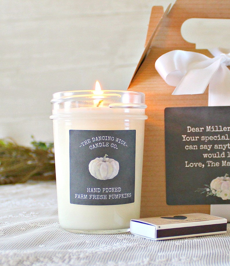 Fall Gifts / Thanksgiving Gift / Hostess Gift / Housewarming Gift / 8 oz candle & Sugar Scrub / Fall Candle Gift Set / Gift For Her / Autumn bild 2