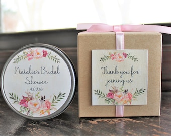 Custom 3 x 3 Favor Boxes to Match your candle labels - I will send a proof before printing them.