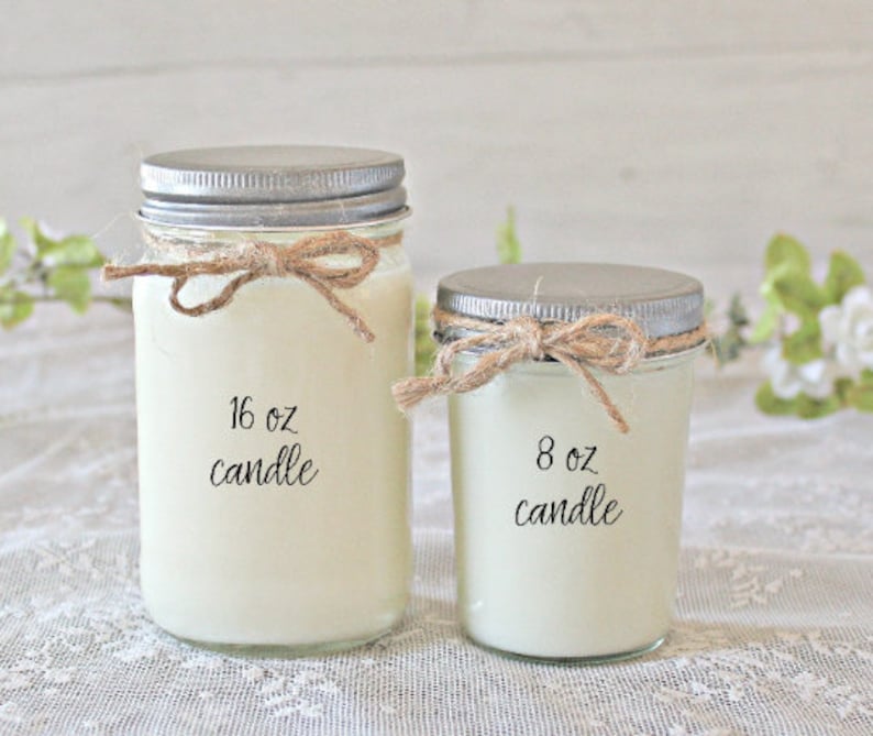 Personalized Candle / Best Friend Candle / Gift for Friend / Name Candle / Because of you I laugh / 16 oz Scented Candle image 2