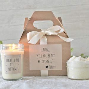 Bridesmaid Proposal Box / Maid Matron of Honor Proposal / Bridesmaid Gift / Light up the aisle with me / Personalized / Custom Wedding imagen 6