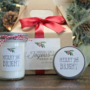 Christmas Gift Box / Christmas Candle / Spa Gift Set / Christmas Gift Hostess / Personalized Christmas Gift / Christmas Gift Set with Box image 2