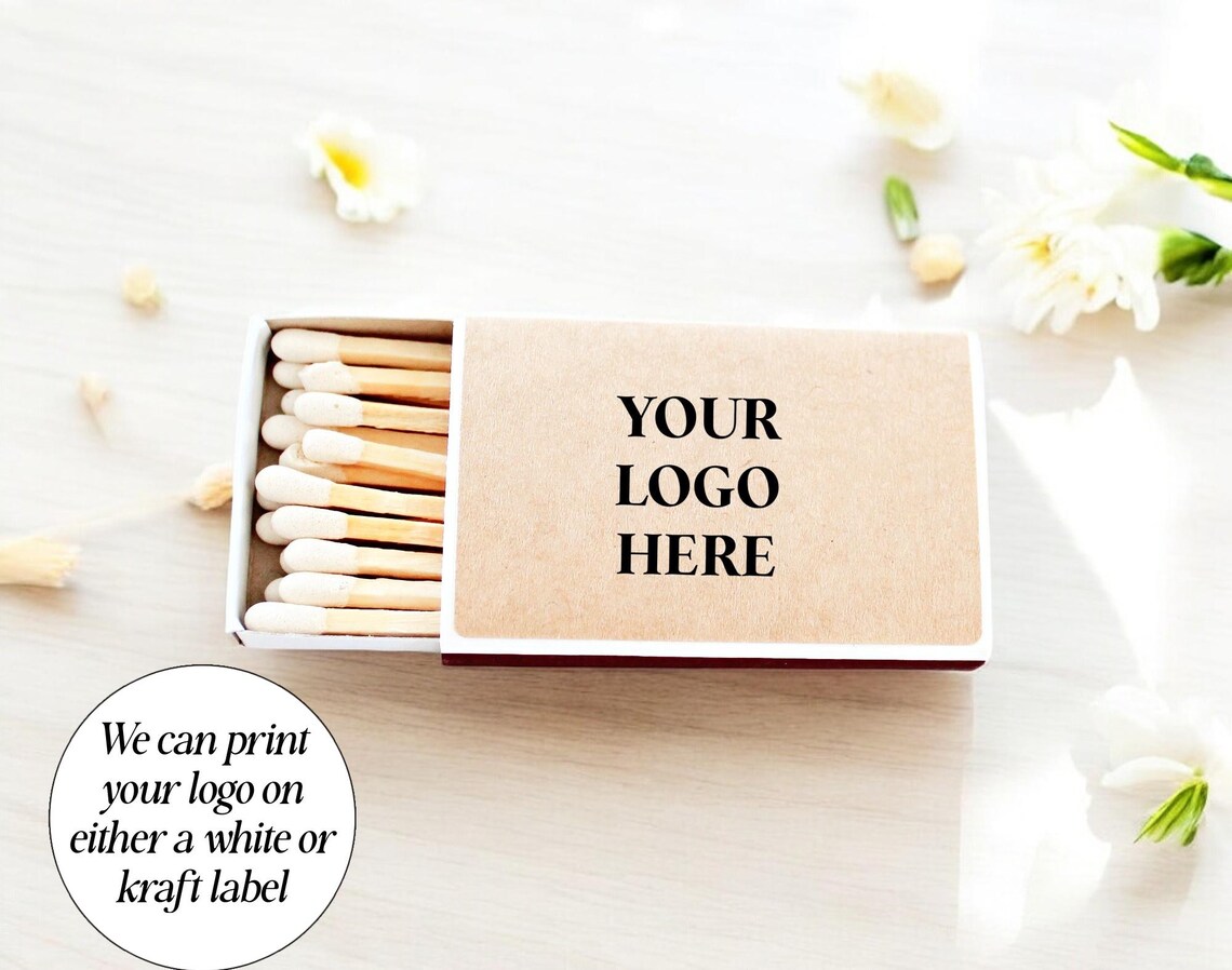 Bulk Logo Match Boxes / Custom Brand Design / Personalized Matches ...