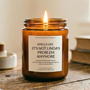 Smells Like It’s Not Your Problem Anymore Candle | Funny Retirement Gift | Retirement Party Gift | Coworker Farewell | Custom Candle
