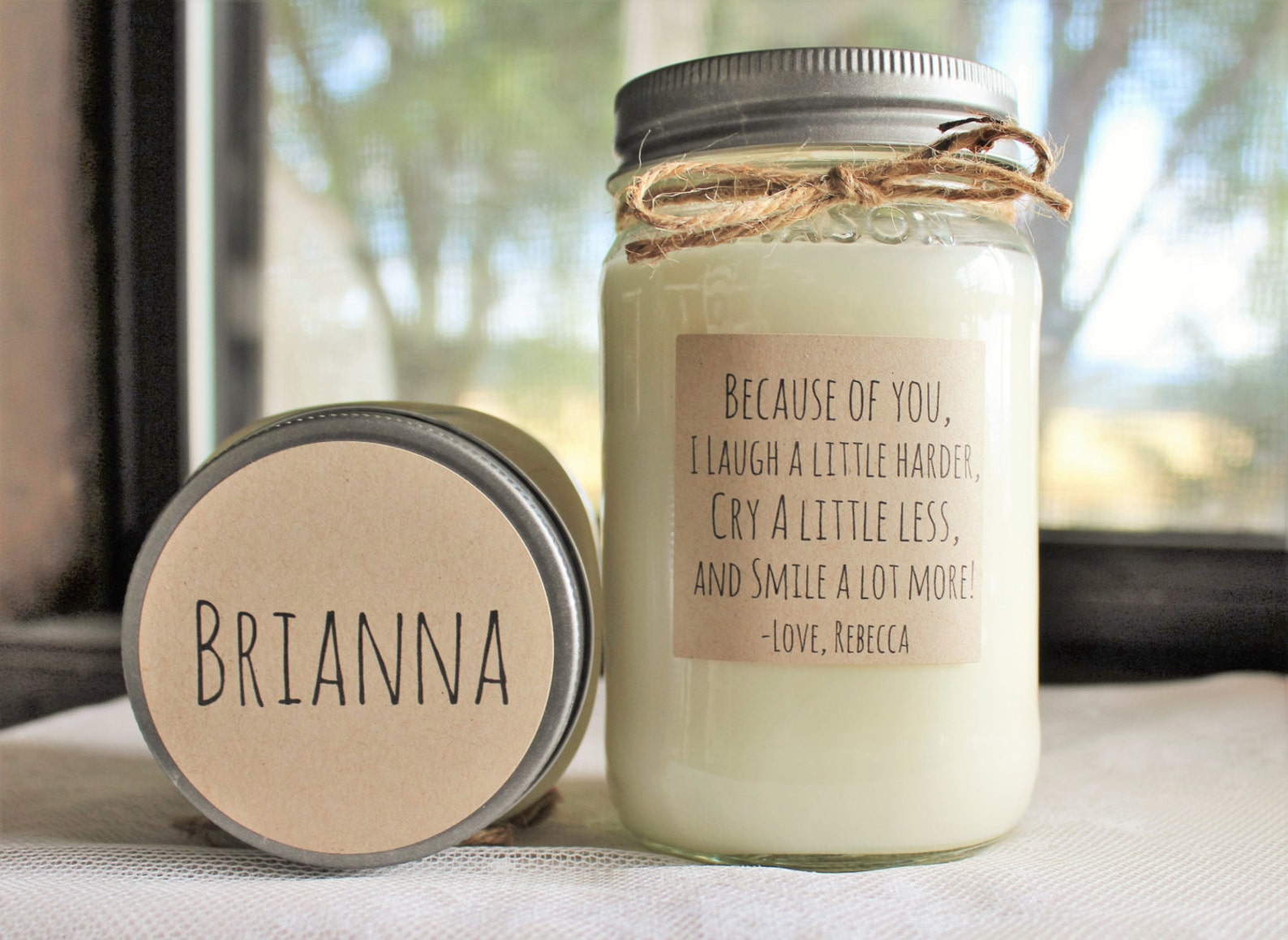 Personalized Candle / Best Friend Candle / Gift for Friend / Etsy