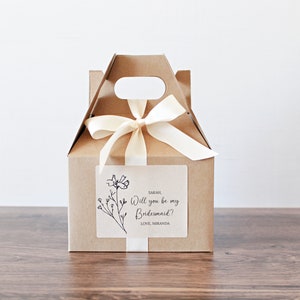 Bridesmaids Proposal Personalized Gift Boxes Will You Be My Bridesmaid Box Set Maid - Matron of Honor Proposal Light up the aisle with me image 8
