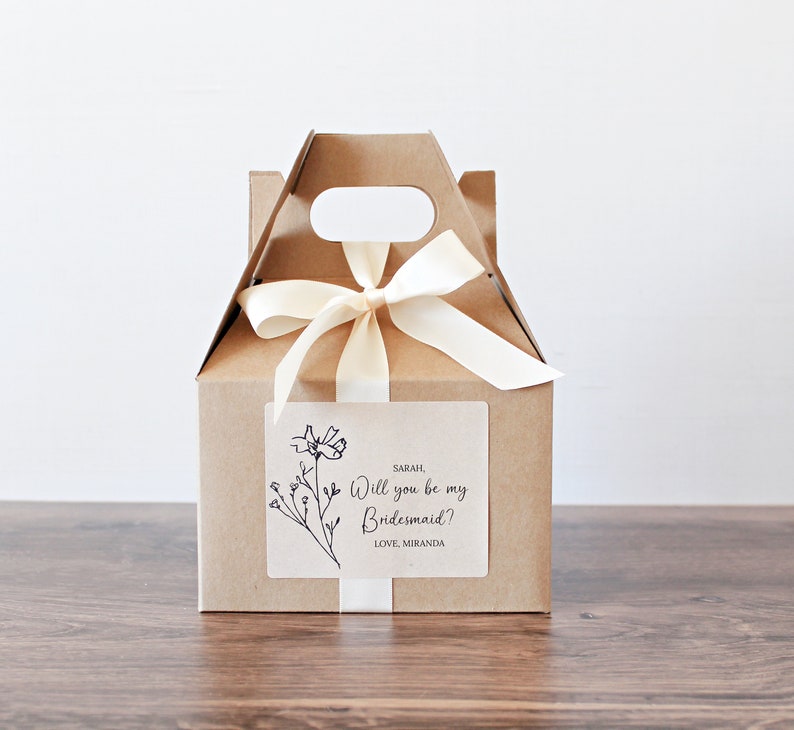 Bridesmaids Proposal Personalized Gift Boxes Will You Be My Bridesmaid Box Set Maid - Matron of Honor Proposal Light up the aisle with me image 8