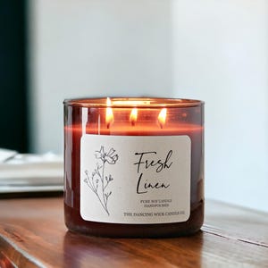 Spring Soy Candle / Triple Wick / Strong Scented  / Home Decor / Pet Safe and Child-friendly Candle / Container Candle / Gift For Her