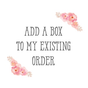 Agregar una caja a mi pedido existente