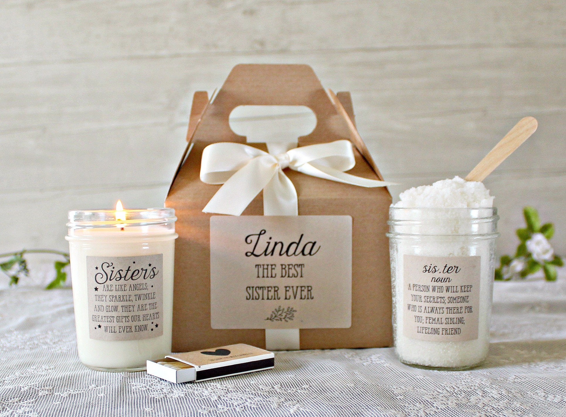 Gift for Sister / Personalized Sister Gift Box / Big Sister Etsy