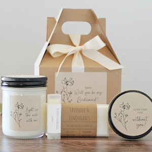 Bridesmaids Proposal Personalized Gift Boxes Will You Be My Bridesmaid Box Set Maid - Matron of Honor Proposal  Light up the aisle with me