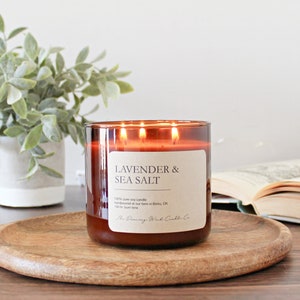 Soy 3 wick Candle / Strong Scented / Gift for Him / Hygge/ Hand Poured / Coffee Candle Book Candle / New Home Gift / Lavender Hostess Gift image 10