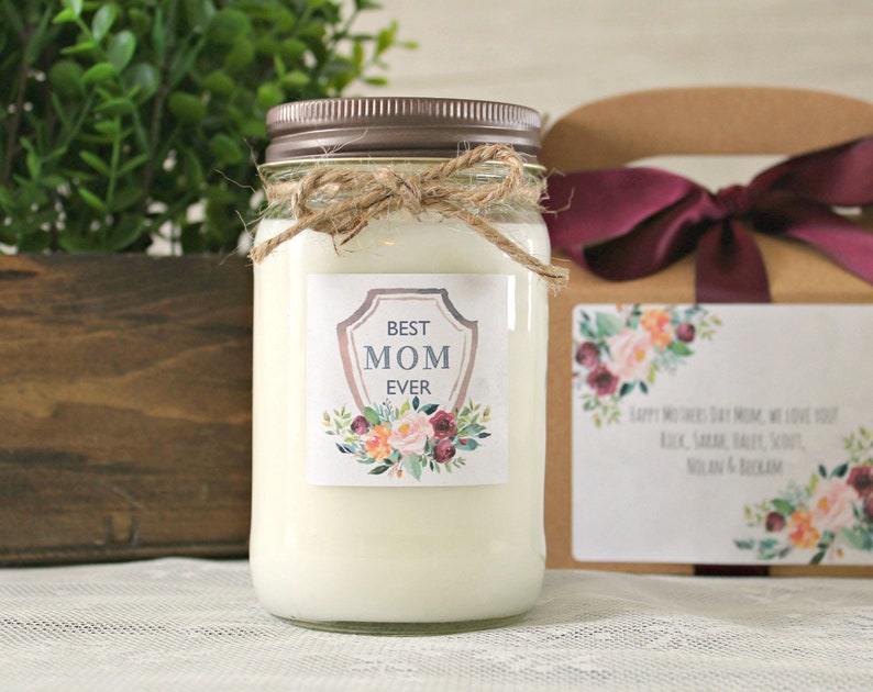 Best Mom Ever Gift / Mother's Day Candle Gift / Etsy