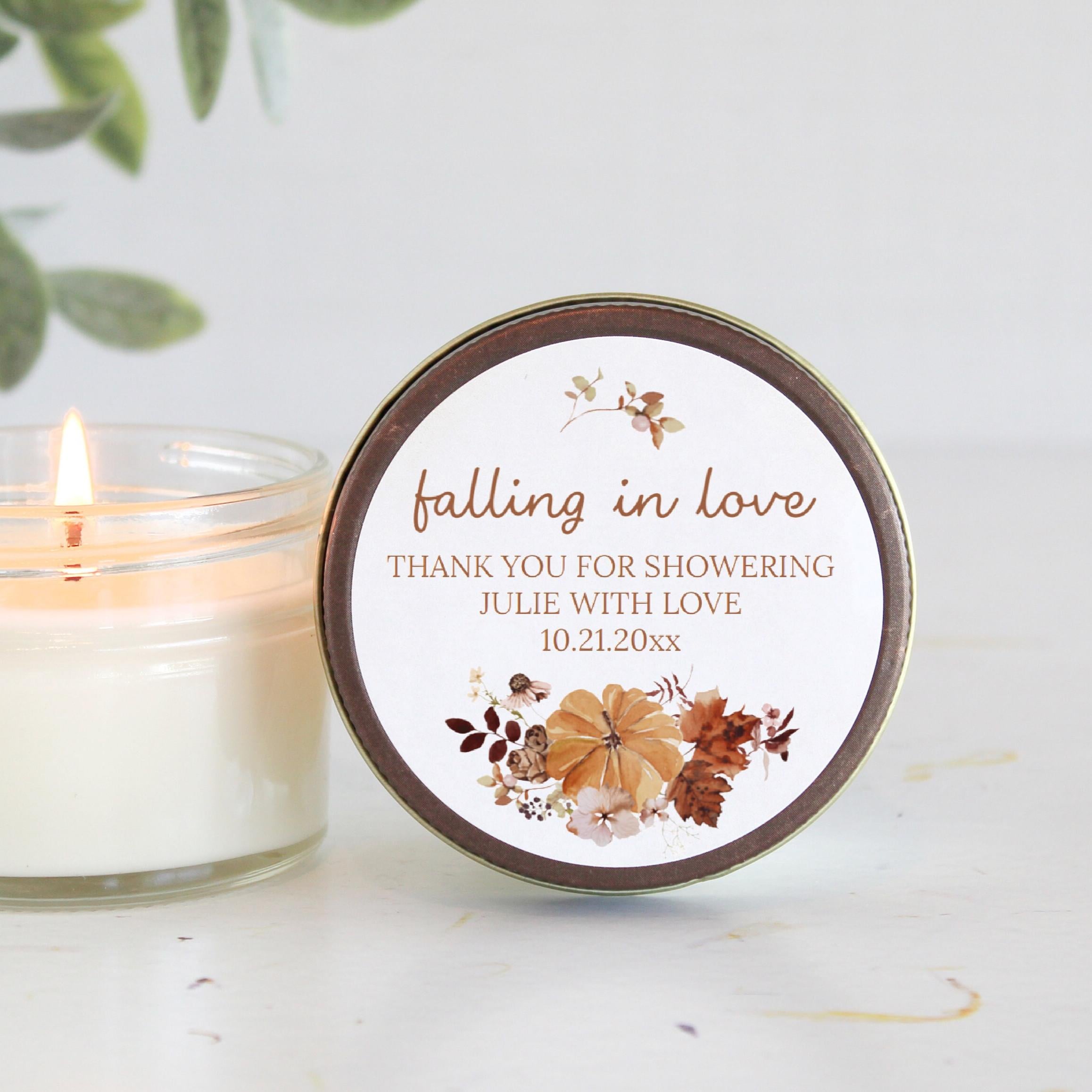 Personalized Candle Favors