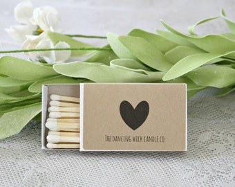 Custom Match Boxes to Match your candle labels - I will send a proof before printing them. Sold in Sets of 10
