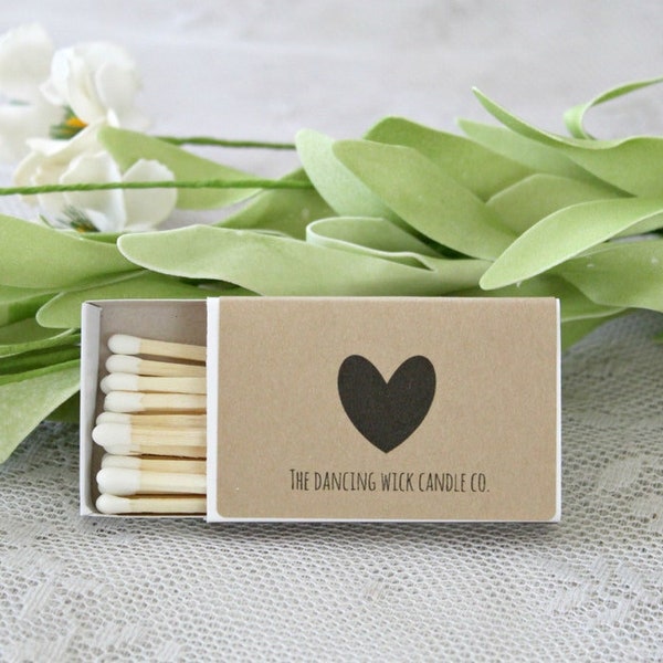 Custom Match Boxes to Match your candle labels - I will send a proof before printing them. Sold in Sets of 10