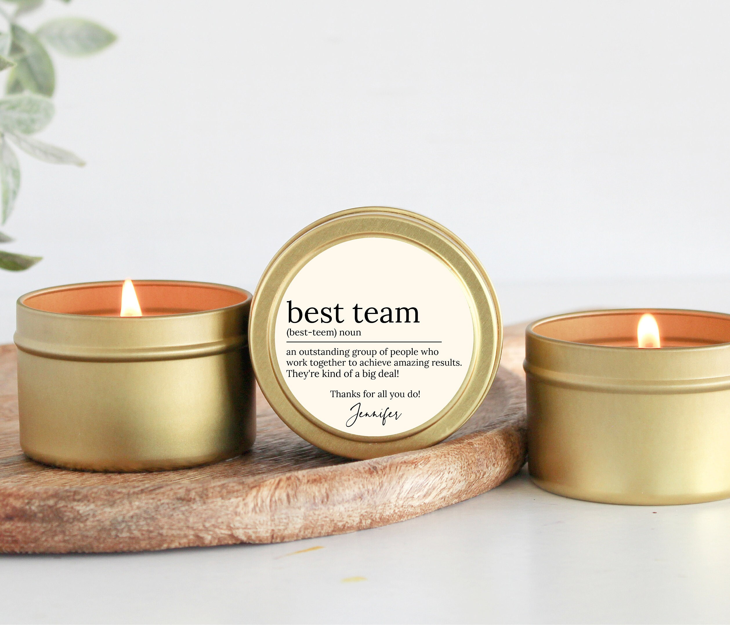 Best Team / Bulk Candles / Set of 10 / Corporate Gift / Team Appreciation Gift / Appreciation Week Gift /  Employee Thank You Gift