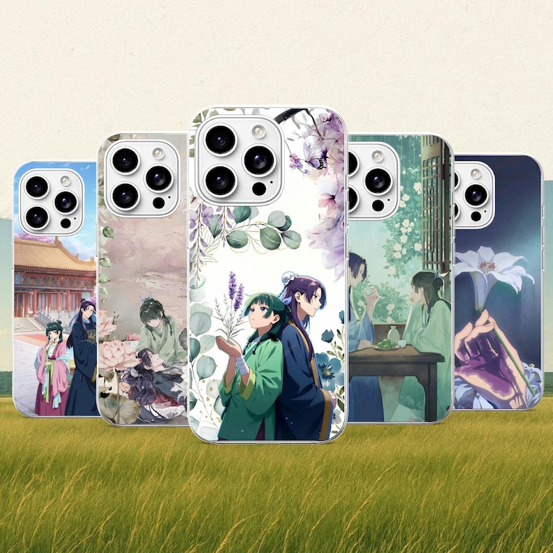 Apothecary Diaries Phone Case Maomao Anime Cover for iPhone 17Pro, 16, 15, 14, 13, 12, Samsung S26, S25, S24, S23Fe, A16, A56, Pixel 10,9Pro image 1
