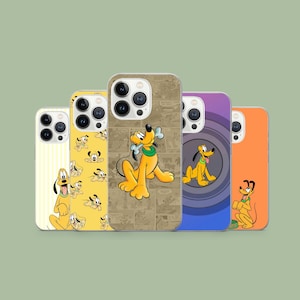 Pluto Phone Case Disney Dog Cover for iPhone 17Pro, 16, 15, 14, 13, 12, Samsung S26, S25, S24, S23Fe, A16, A56, Pixel 10, 9Pro