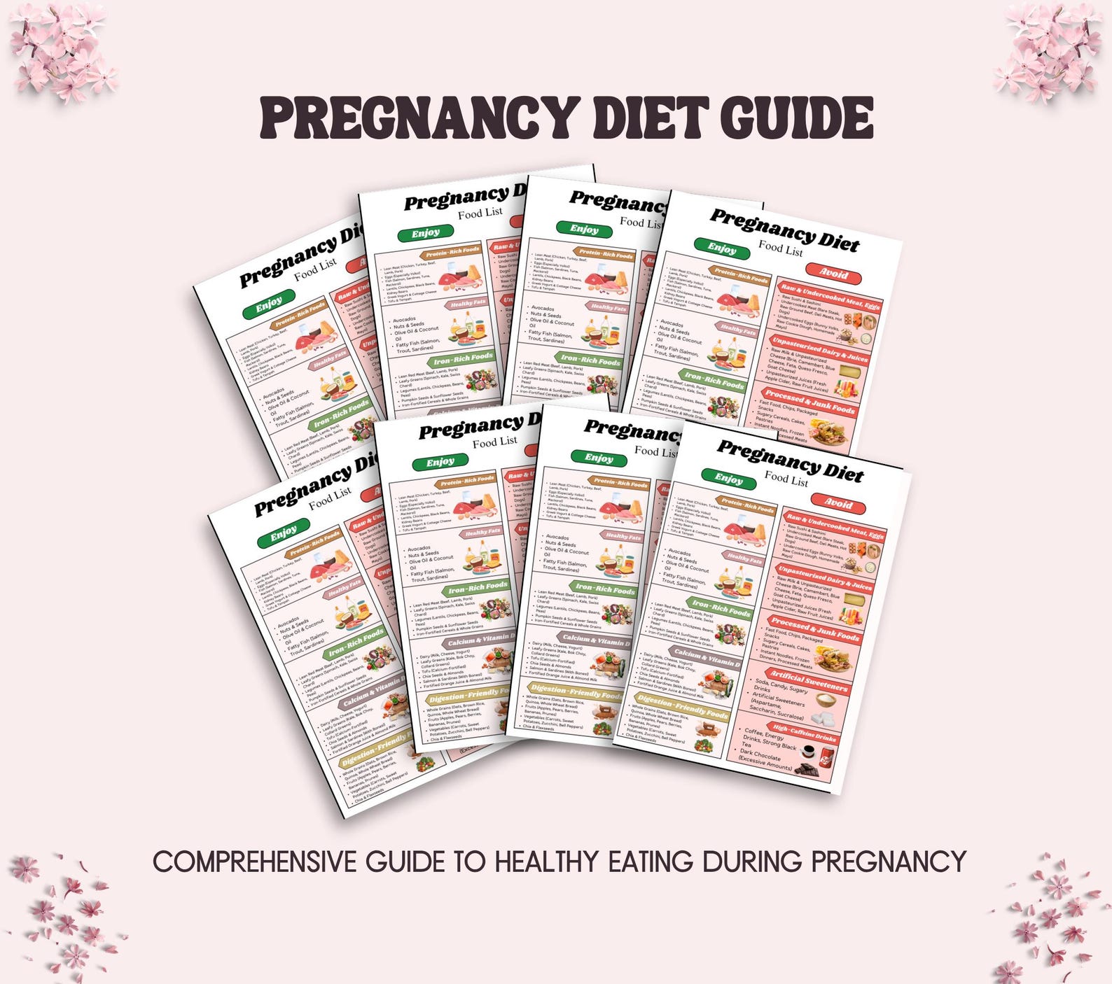 Pregnancy Diet Food List, What to Eat & What to Avoid (infographic ...