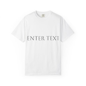Minimalist 'Enter Text' Script Tee | T-shirt