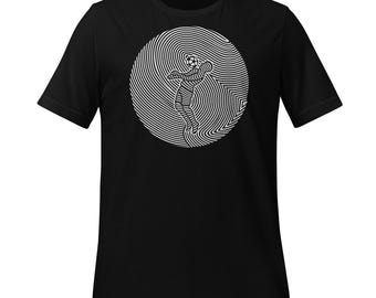 Unisex Chest Control Soccer Op Art Graphic Tee