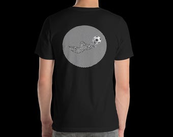 Unisex Goalkeeper Op Art TShirt back print