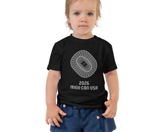 Estadio Azteca toddler Op Art T-Shirt 2026 (Black)