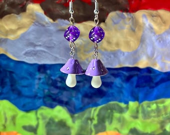 Mushroom Earrings