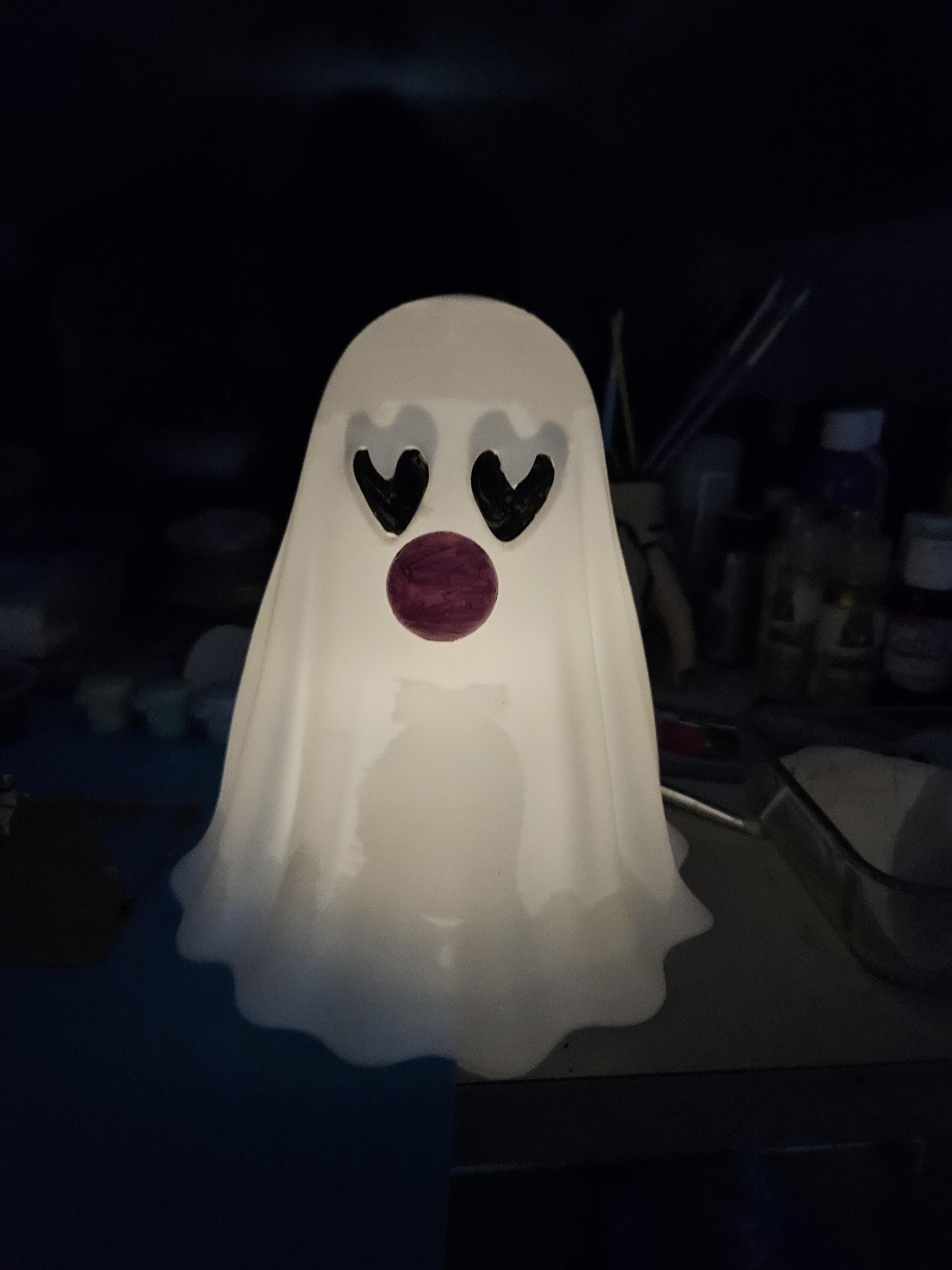 3D Printed Big Ghost Can Add Light to Make It Glow or Without - Etsy