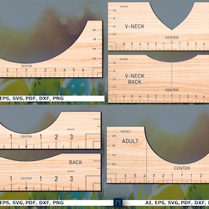 Ruler SVG T-Shirt Alignment Tool Bundle – Layered Paper Cut for Cricut