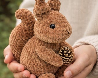 Eichhörnchen Häkelanleitung: Woodland Amigurumi Plüschtier Anleitung (PDF Download)