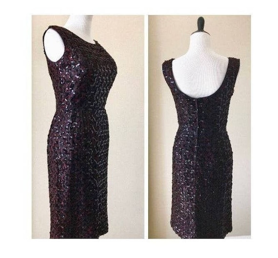 60's Vintage Sequin Wiggle Dress