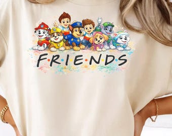 Amigos cachorros rescatados PNG / Imágenes prediseñadas de la pandilla de perros de dibujos animados / Niños / Descarga digital del equipo de cachorros