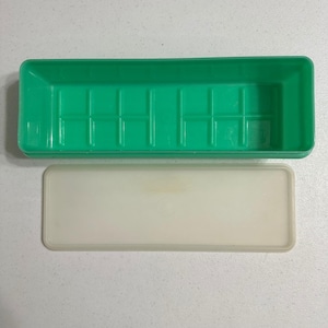 Vintage Tupperware 892-3 Jadeite Green Celery Crisper Storage Container & Lid