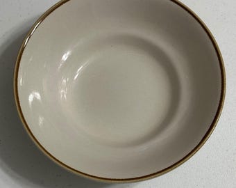 Mikasa Vintage Stone Harvest Serveringsskål med grönsaker Stengods Brun kant Japan 23 cm