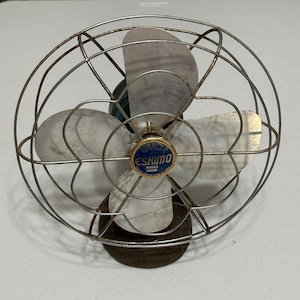 Vintage Blue Eskimo Fan - Etsy