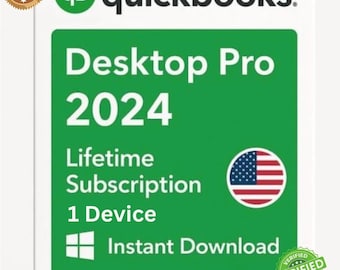 Intuit Quickbooks Desktop Pro Premium Plus 2024 ( PC) - 1 Gerät, lebenslang - Intuit Key - GLOBAL