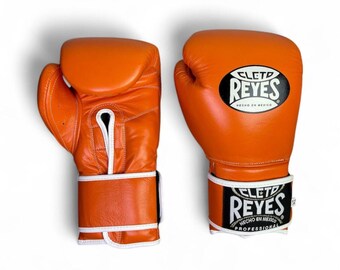 Cleto Reyes Orange Boxing Gloves Leather Pro Training Sparring Gloves Handmade Mexico Fight Gear