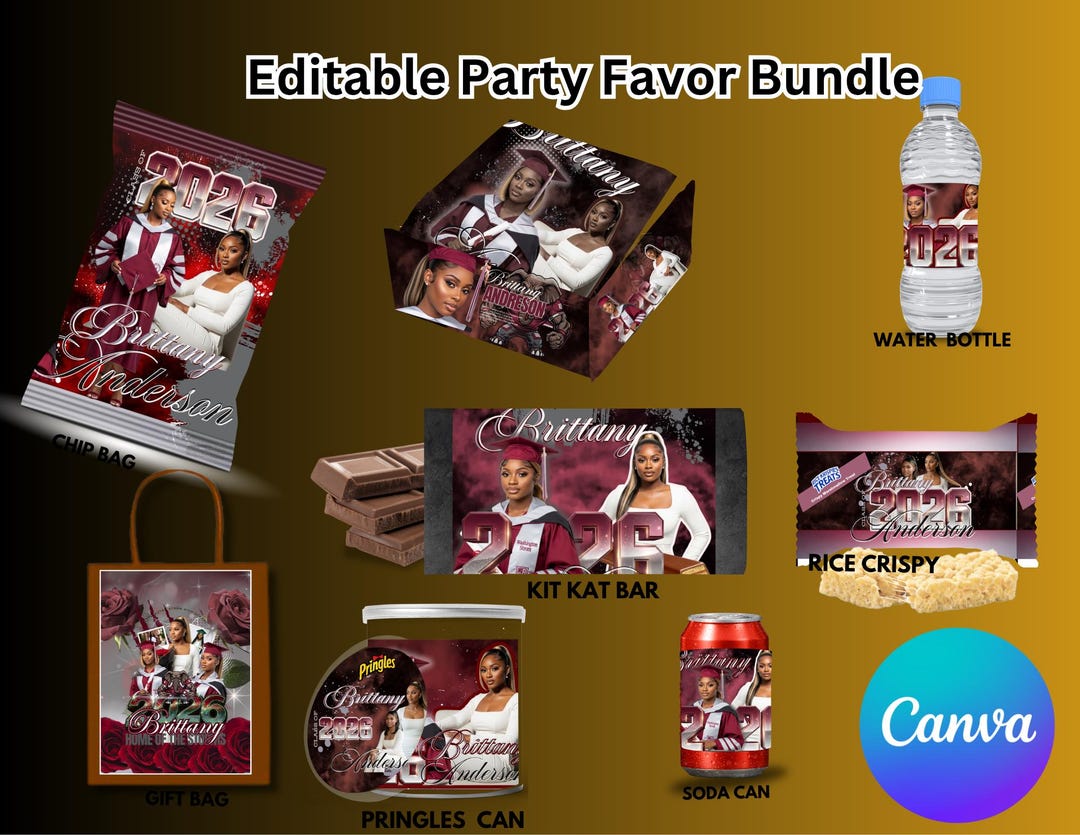 8x Graduation Party Favor Bundle, Class of 2026 Treat Bundle ...