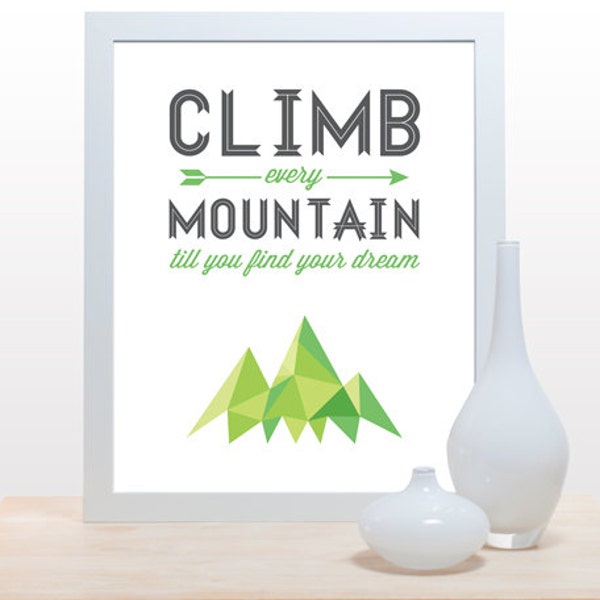Climb Every Mountain - Etsy