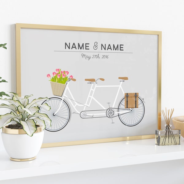 Tandem Bicycle Etsy