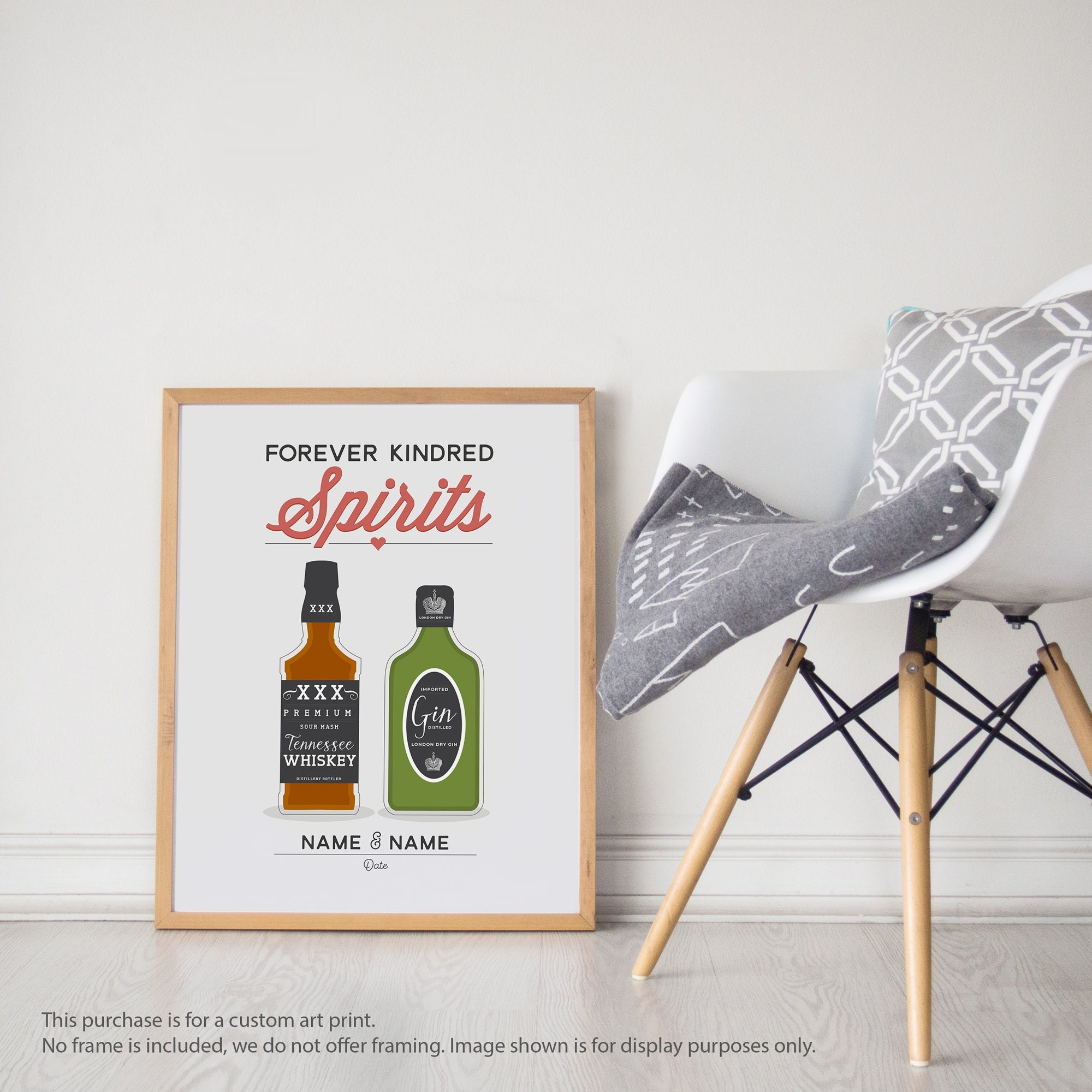Custom Alcohol Bottles - Art Print